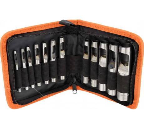 Набор просечек в сумке Автоdело 3-19 мм 12 шт. 40412 12068