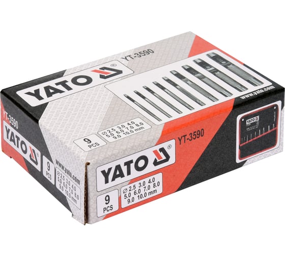 Набор пробойников YATO 9 предметов YT-3590