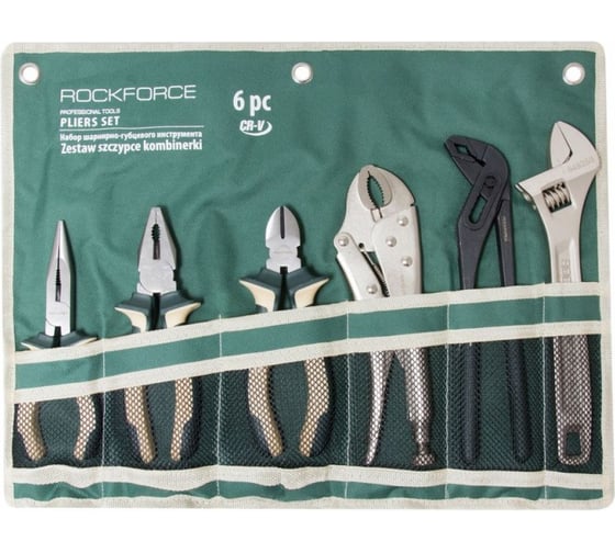 Набор шарнирно-губцевого инструмента Rockforce 6 предметов RF-50614A(26010)