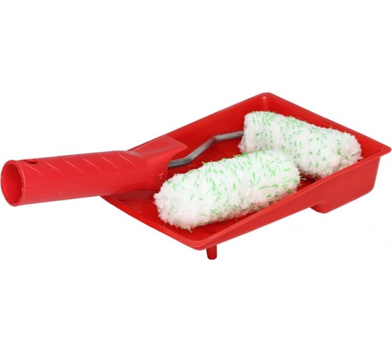 Валики PROLINE REX OLIWKA 10х100х6 мм 2шт. + ручка + кювета 41254 1