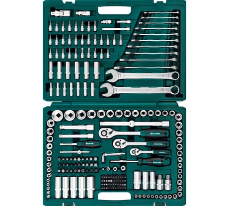 Универсальный набор инструмента KRAFTOOL X drive 216 предм. (1/2"+3/8"+1/4") 27888-H216