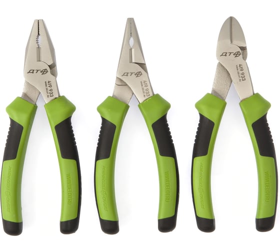 Набор шарнирно-губцевого инструмента Дело Техники 130 мм, 3 предмета 419933