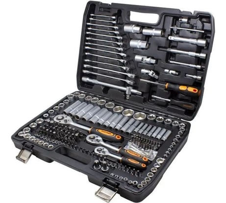 Набор инструментов Partner 1/4", 3/8", 1/2" 6-гранные, 216 предметов PA-38841(50650)