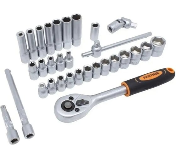 Набор инструментов Partner 1/4", 3/8", 1/2" 6-гранные, 216 предметов PA-38841(50650)