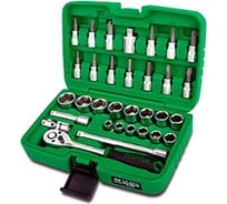 Набор головок и бит TOPTUL 3/8" 6 гранные, 45 предметов GCAI4501