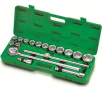 Набор головок TOPTUL 3/4" 19-50 мм, 6 гранные, 17 предметов GCAI1701