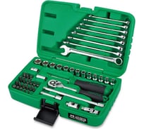 Набор головок и ключей TOPTUL 1/4" 12 гранные, 49 предметов GCAI4902