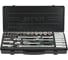 Набор головок TOPTUL 3/8" 6-24 мм, 6 гранные, металлический кейс, 35 предметов GBB3514 1