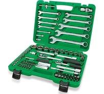 Набор головок и ключей TOPTUL 1/4", 1/2" 6 гранные, 82 предмета GCAI8201