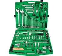 Набор слесарного инструмента в чемодане TOPTUL 1/4", 1/2" 6 гранные, 130 предметов GCAI130T0