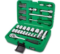 Набор головок и бит TOPTUL 3/8" 12 гранные, 45 предметов GCAI4503