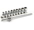 Набор головок с воротком KINGQUEEN TORX 1/2" 10 предметов WIB-3 1