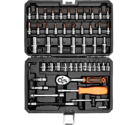 Набор инструментов KINGQUEEN 53 предметов, 72 зуба WIB-10003