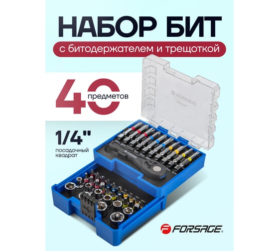Набор инструментов Forsage 41 пр. F-2411-5(52547)