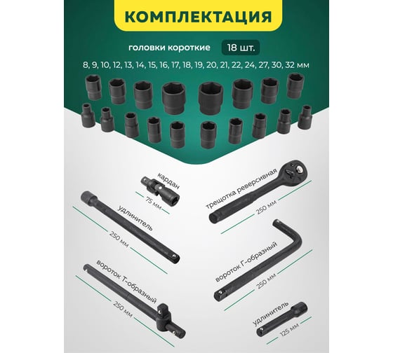 Набор инструментов Rockforce 24пр. 1/2" ( 6гр) RF-4245B-5MPB(57603)