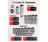 Набор инструментов Disen 1/4", 1/2", (6гр.)(4-32мм) 10108(50783) DS-41082-5(50783) 7