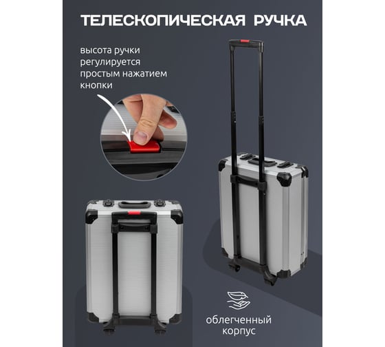 Набор инструментов WMC TOOLS в алюминиевом кейсе, 246 предметов WMC-40246(57275)