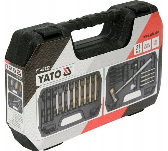 Набор выколоток 21 предмет,  YATO YT-47122