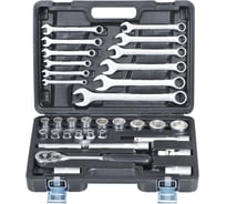 Набор торцевых головок и ключей ТЕХНИК (34 шт; 1/2DR) АвтоDело 51034 15079