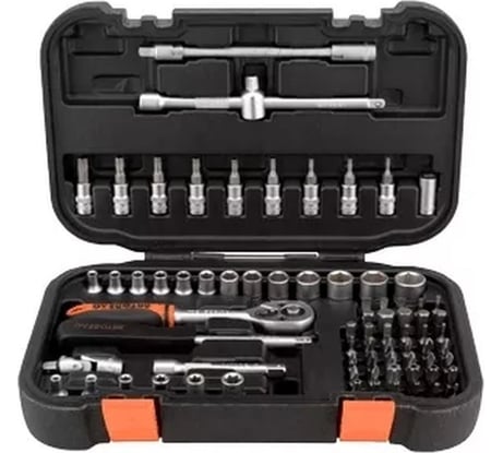 Набор торцевых головок АвтоDело 1/4"DR 76 предметов 39976 16329