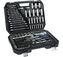 Автомобильный набор инструментов в кейсе ТУНДРА CrV, 1/2", 1/4", 3/8", 215 предметов 881836