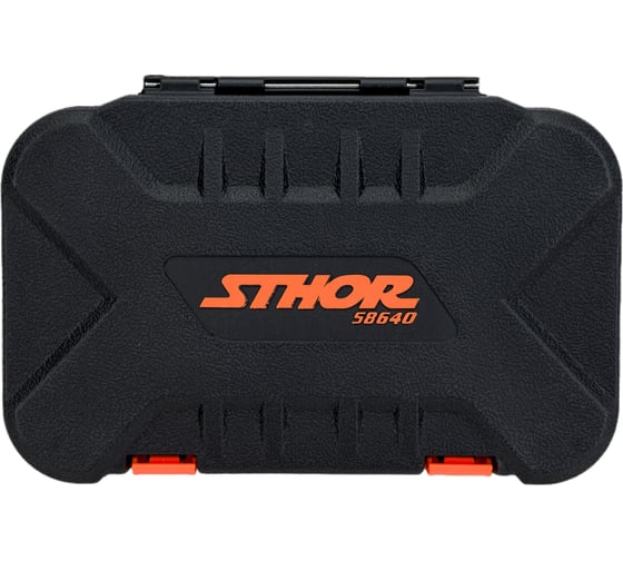 Набор инструментов STHOR 1/4 38 предметов пластиковый кейс 58640