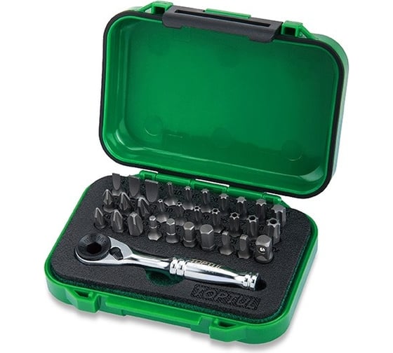 Набор бит с трещоткой TOPTUL 1/4", 31 шт GABW3103 1