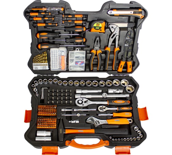 Набор инструмента ISMA 303пр. 1/4'',1/2''(6гр.)(4-32мм) ISMA-53034(48906)