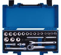 Набор торцевых головок с принадлежностями 3/8" KING TONY двенадцатигранные, 6-24 мм, 23 предмета 3023MRV11