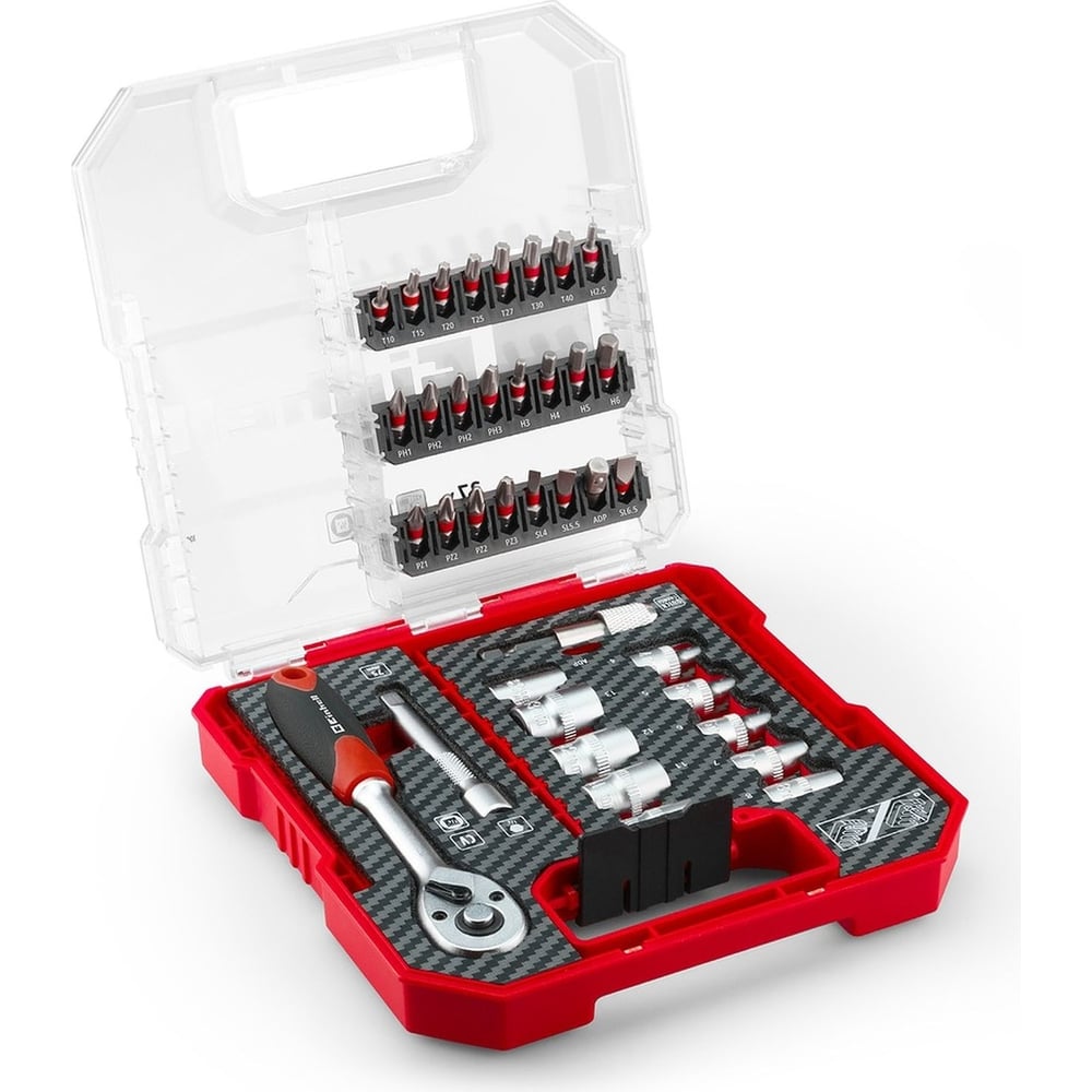 Набор бит и головок Einhell битодержатель, ключ реверсивный, l-case, 37 ...