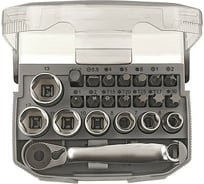 Набор торцевых головок 1/4" с битами GEDORE RED Fix-Адаптер compact 23 шт 3300026