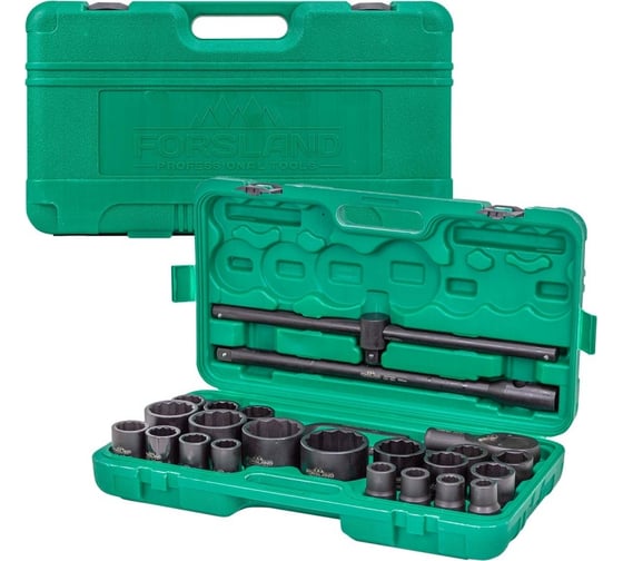 Набор инструментов ударных Forsland 26пр. 3/4" (12гр.) Forsland-68262-9MPB(57872)