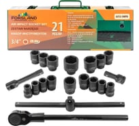 Набор инструментов Forsland ударных 21пр. 3/4" (6гр.) Forsland-6212-5MPB(57869)