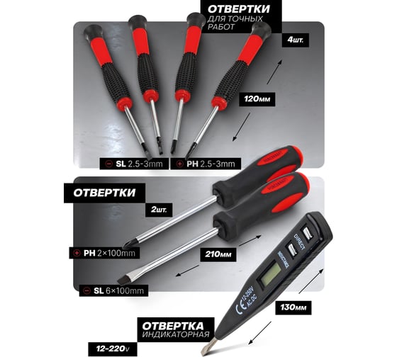 Набор инструментов Forcekraft 34пр FK-1034(57720)
