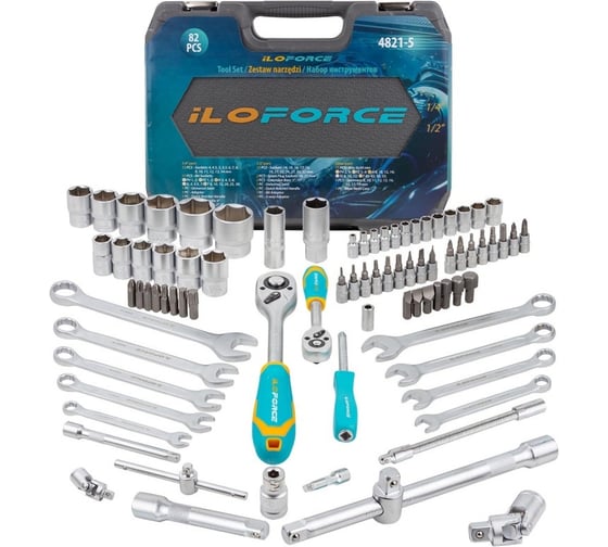 Набор инструментов iLOFORCE 82 пр IF-4821-5(52230) 1