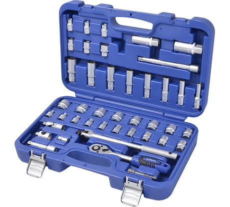 Набор торцевых головок с трещоткой КОБАЛЬТ 3/8" Cr-V 42 предмета 791202-42