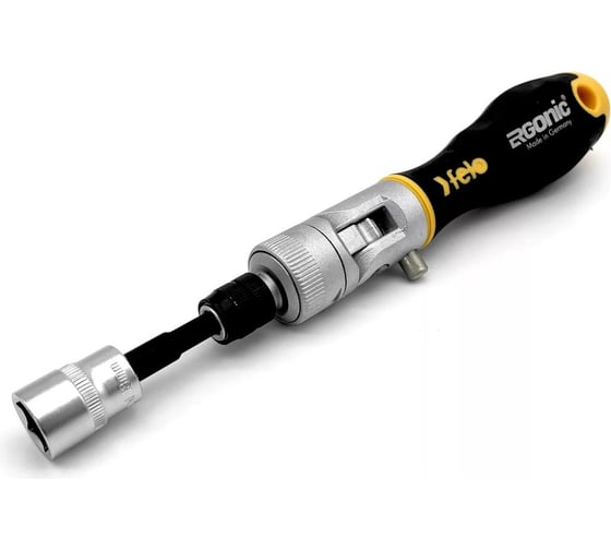 Набор бит и головок с поворотной трещоткой Felo Ergonic K SL/PH/PZ/Tx/HEX, в кейсе, 22 шт. 06072206
