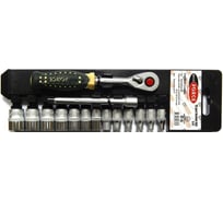 Набор торцевых головок с трещоткой Rockforce 1/4 DR 6-гранных 14 предметов RF-014-5MSA(11863)