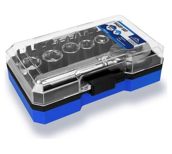 Набор бит vertextools 20 предметов, трещотка, головки 0033-20