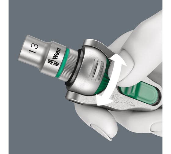 Набор инструмента WERA 8100 SA 6 Zyklop Speed с трещоткой 1/4", битами, головками, метр., 28 шт WE-004016