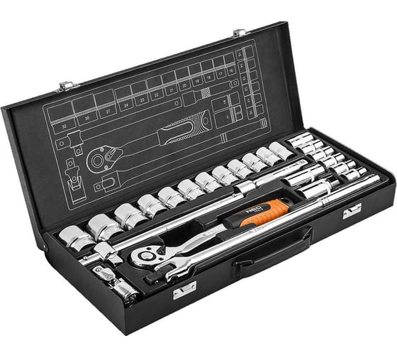 Сменные головки NEO Tools 25 шт 1/2 CrV 08-674 1