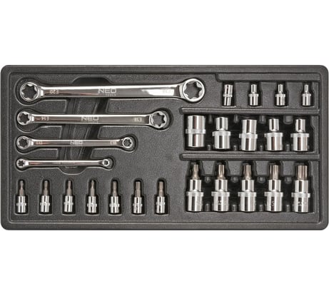 Набор инструмента NEO Tools 25 шт, 44x44x30 84-275