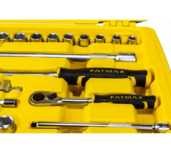 Набор торцевых головок и комбинированных ключей Stanley FATMAX 1/4"+1/2", 50 предметов FMMT82827-1