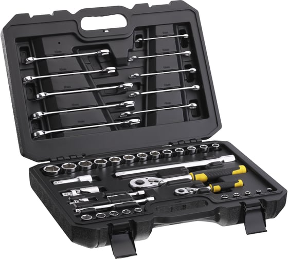 Набор торцевых головок и комбинированных ключей Stanley FATMAX 1/4"+1/2", 41 предмет STMT82832-1