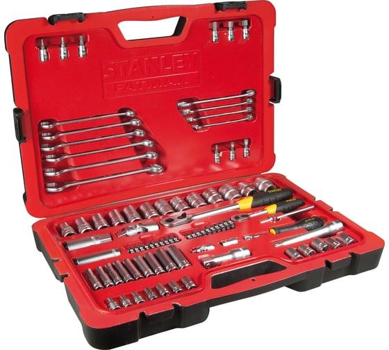Набор торцевых головок Stanley FATMAX 1/4+1/2", 84 предмета FMHT0-73022