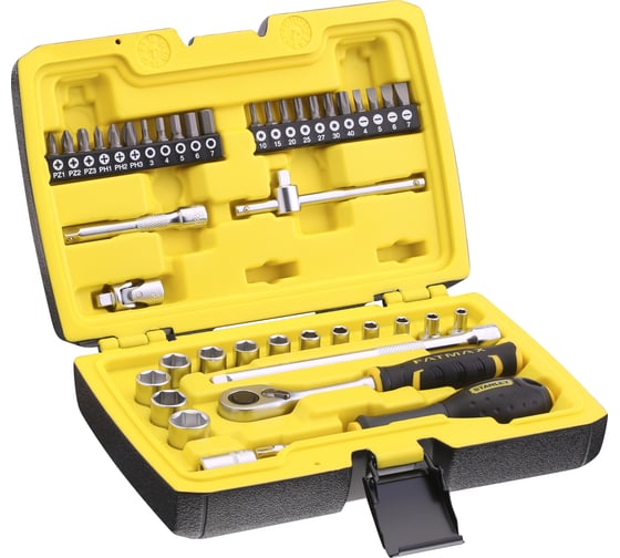 Набор торцевых головок Stanley FATMAX  1/4", 42 предмета FMMT82683-1