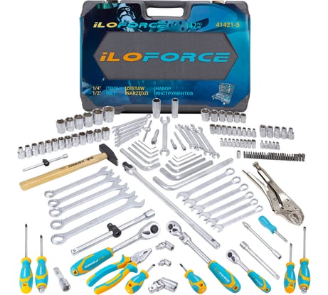 Набор инструментов iLOFORCE 142пр.1/4",3/8",1/2" IF-41421-5(57953)