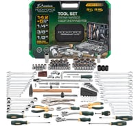 Набор инструментов в пластиковом кейсе Rockforce 142+6 предметов RF-41421-5 GOLD(58287)