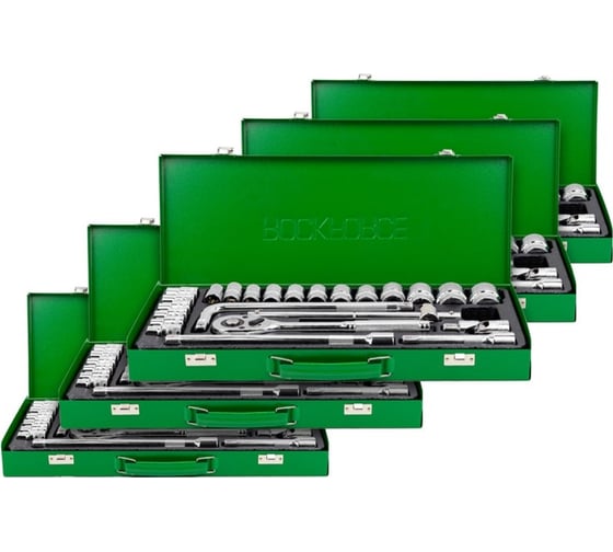 Набор инструментов Rockforce 24 предметов 1/2" ( 6гр) 5 комплектов RF-4245B-5 / 5 K-T /(58580)