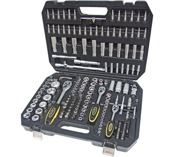 Набор инструмента ЭВРИКА 1*4"&1*2", DR, 6-гранный, 172 предмета ER-80172